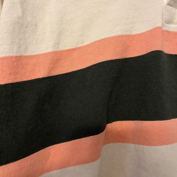 Stoic Men’s Beige Tan Green Pink Rugby Polo Collar Long Sleeve - Picture 3 of 11